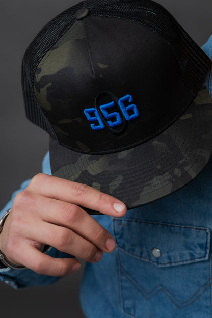 The “956” South Texas - Black Camo Cap - Yupoong Flexfit