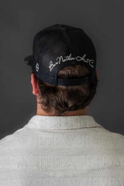 The "Los Corralitos Ranch"- Black Camo Cap - Yupoong Flexfit