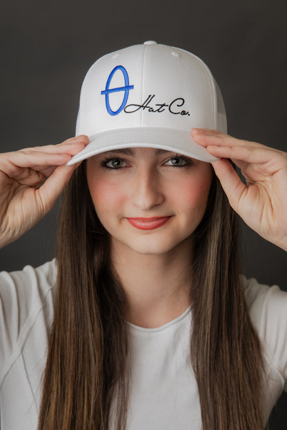 The "Big Bar Nothin’"- White Cap - 112 ( Our Signature Cap )