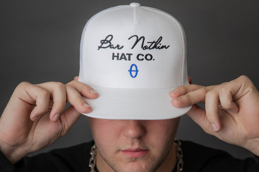 The" Little Bar Nothin’" White Cap - Yupoong Flexfit