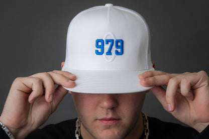 The “979” Mecom Blue Cap - Yupoong Flexfit